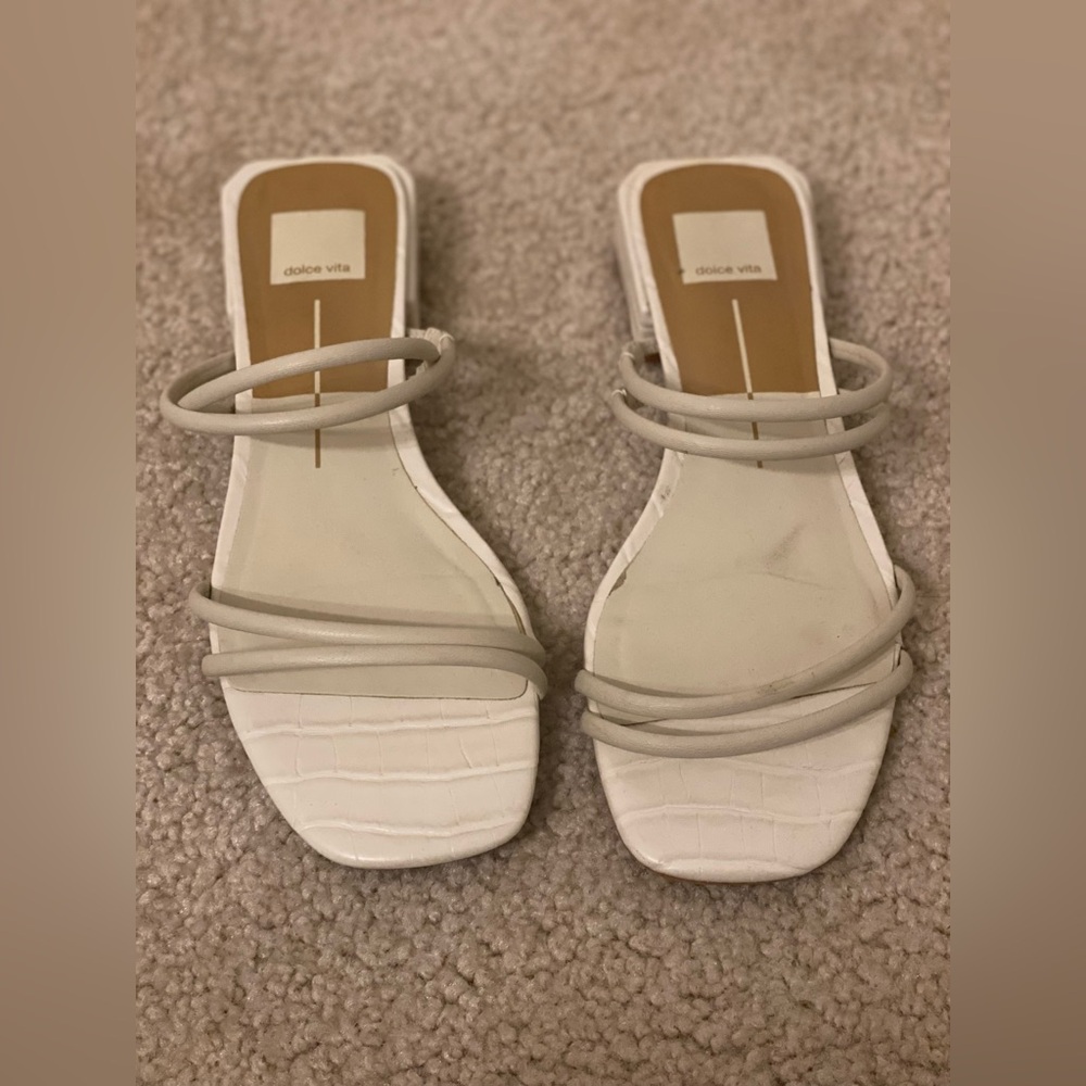 Dolce vita white sandals